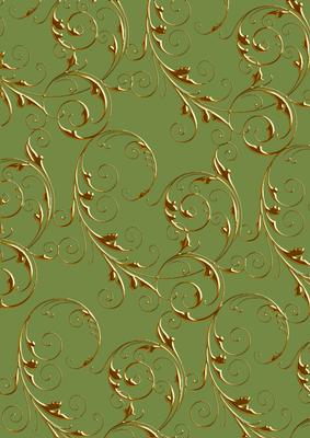 Christmas Bells 2 Gold Metallic Swirls A4 Backing Paper