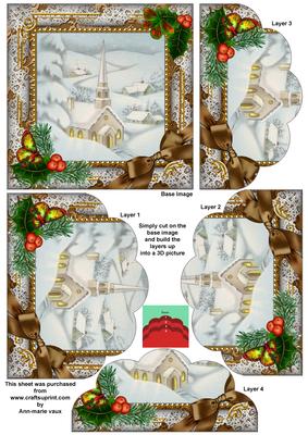 New Church Holly One Edge Scallop Bottom Stacker