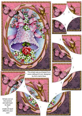 Two Tone Wedding Bells 7x5inch All 4 Corner Stacker