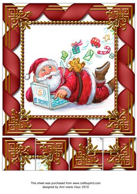 E-shop Santa 8inch Picture Sheet