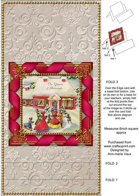 To Your House Easel Over the Edge Card