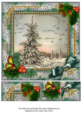 Single Tree Holly 8inch Picture Sheet