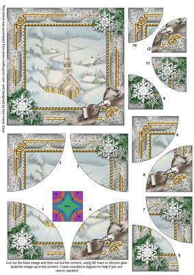 Church Snow All 4 Rounded Corner Card Front