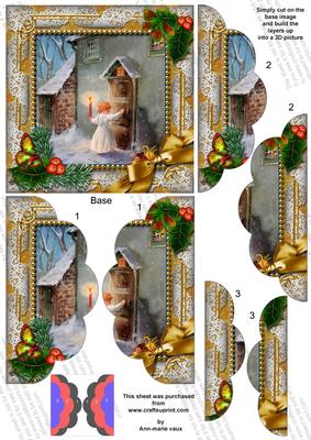 Choirboy Knocking Holly Side by Side Round Scallop Stacker