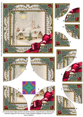 Winter Pub Lace All 4 Rounded Corner Card Front