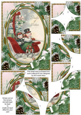 Stacks of Wishes 7x5inch All 4 Corner Stacker Card Front