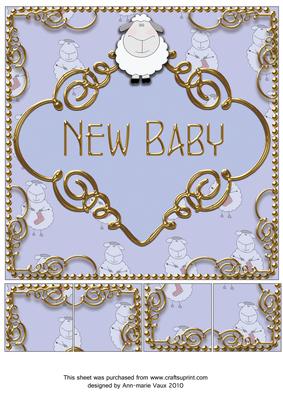 New Baby Blue 8inch Picture Sheet