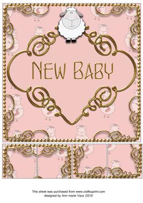 New Baby Pink 8inch Picture Sheet