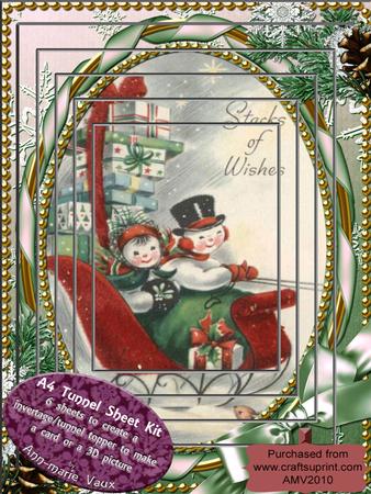 Stacks of Wishes Tunnel Card Topper A4 Kit