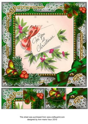 For You Holly 8inch Picture Sheet