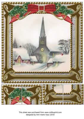Village Church 8inch Picture Sheet