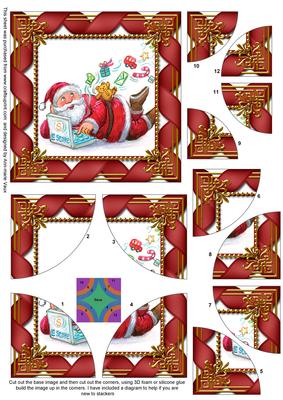 E-shop Santa All 4 Rounded Corner Card Front