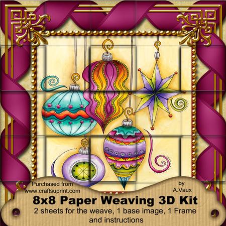 Christmas Decorations 3D Paper Weaving Kit
