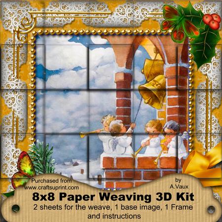 Angels Bell Pulling Holly 3D Paper Weaving Kit