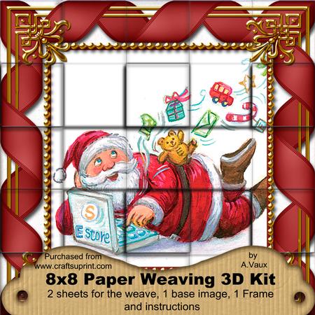 E-shop Santa 3D Paper Weaving Kit