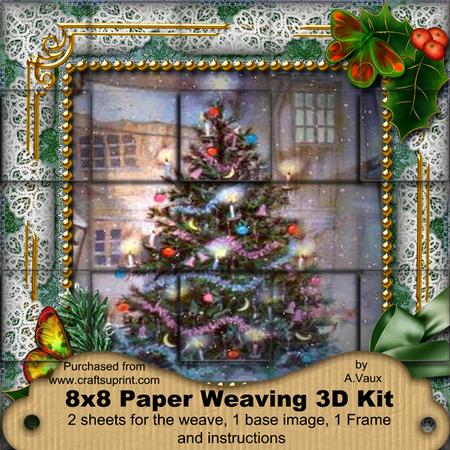 How Tree Looks Holly 3D Paper Weaving Kit