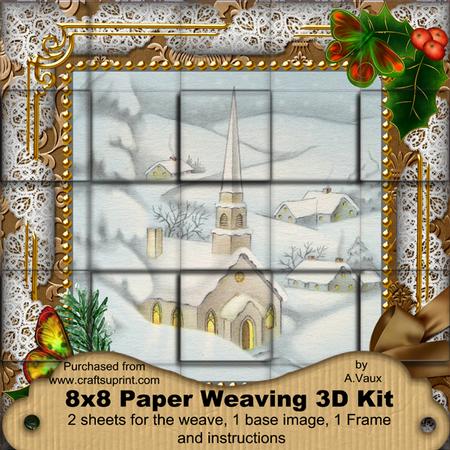 Church Holly 3D Paper Weaving Kit