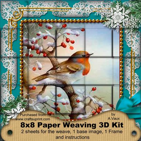 Robin 1 Snow 3D Paper Weaving Kit
