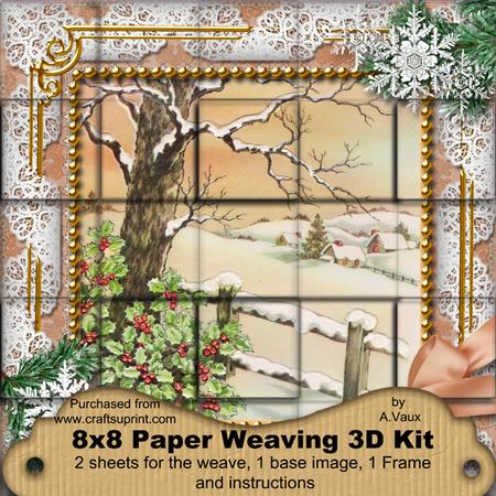 Winter Tale Snow 3D Paper Weaving Kit