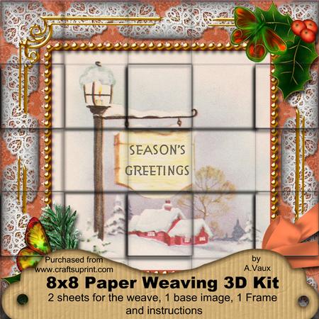 Pub Sign Holly 3D Paper Weaving Kit