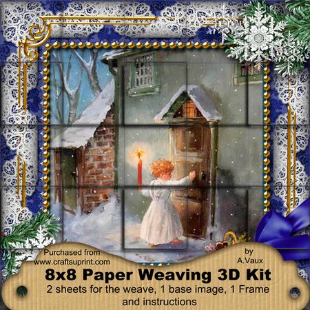 Choirboy Knocking Snow 3D Paper Weaving Kit