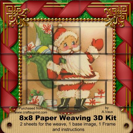 Cute Santa 3D Paper Weaving Kit