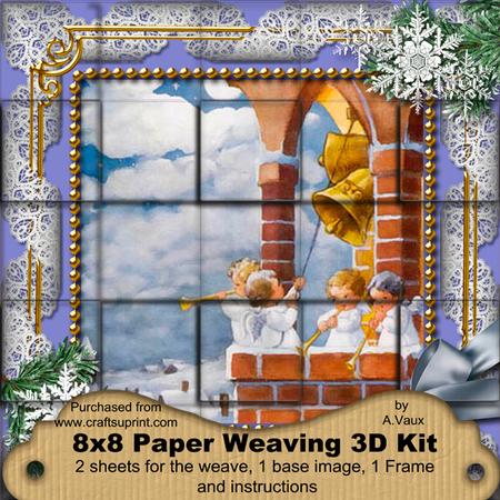 Angels Bell Pulling Snow 3D Paper Weaving Kit