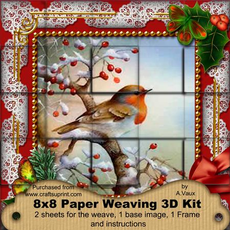 Robin 1 Holly 3D Paper Weaving Kit