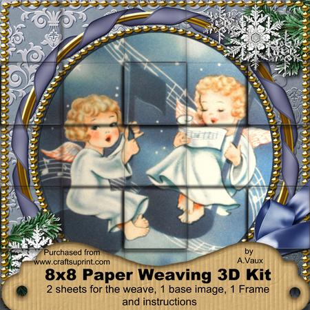 Singing Angels Snow 3D Paper Weaving Kit