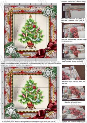 The Tree Snow 5inch 3D Paper Weaving Sheet