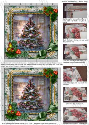 How Tree Looks Holly 5inch 3D Paper Weaving Sheet