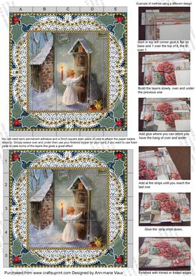 Choirboy Knocking Lace 5inch 3D Paper Weaving Sheet