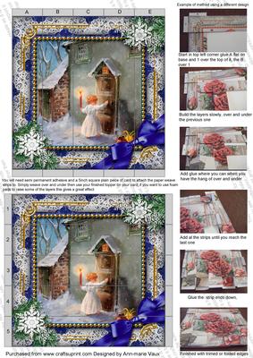 Choirboy Knocking Snow 5inch 3D Paper Weaving Sheet