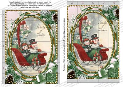 Stacks of Wishes 7x5inch 3D Paper Weaving Sheet