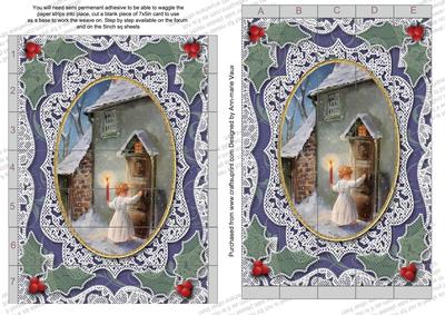 Choirboy Knocking Lace 7x5inch 3D Paper Weaving Sheet