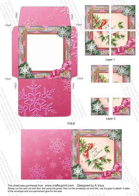 For You Snow Mini Card Envelope 4 Corner Stacker Aio