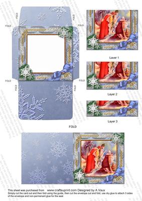 We 3 Kings Snow Mini Card Envelope Bottom Stacker Aio