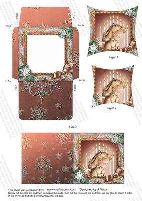 Christmas Prayer Mini Card Envelope Pointy Stacker Aio