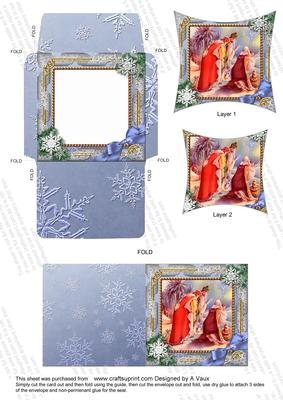We 3 Kings Snow 3in Mini Card Envelope Pointy Stacker Aio