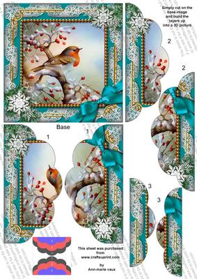 Robin 1 Snow 5in Top N Bottom Round Scallop Stacker