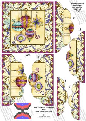 Christmas Decorations 5in Top N Bottom Round Scallop Stacker