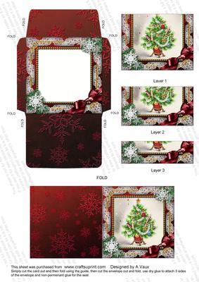 The Tree Snow 3in Mini Card Envelope Bottom Stacker Aio