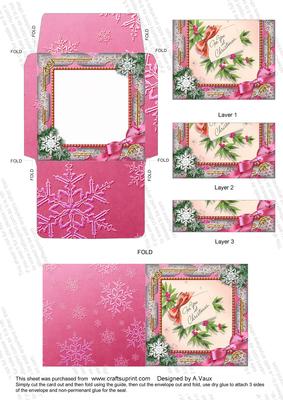 For You Snow 3in Mini Card Envelope Bottom Stacker Aio