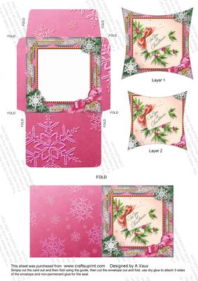 For You Snow Card Envelope Pointy Stacker Aio