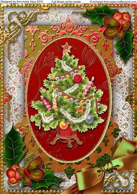 Elegant Tree Holly A4 Picture Sheet