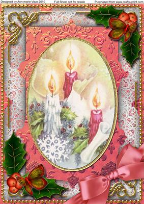 Candle Trio Holly A4 Picture Sheet