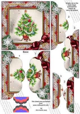 The Tree Snow 5in Top N Bottom Round Scallop Stacker