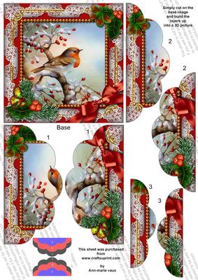 Robin 1 Holly 5in Top N Bottom Round Scallop Stacker