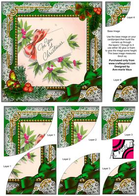 For You Holly 6 Inch Duo Corner Stack Card Front