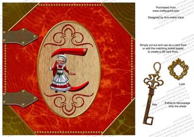 Christmas Toy Initial T Locket Base Picture Topper